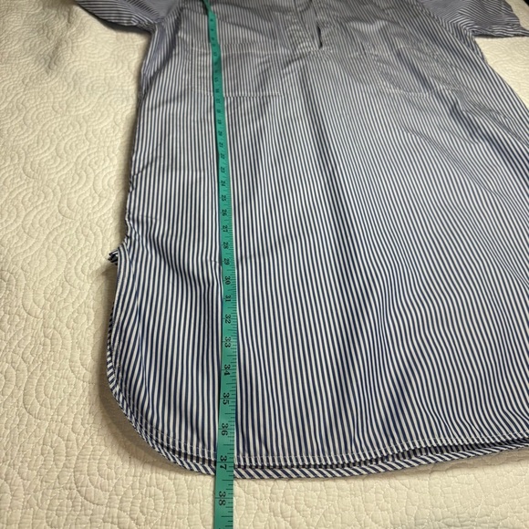 Celine Blue and White Striped Midi Dress - Picture 8 of 16